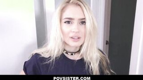 Petite Blonde 19 Year Old Stepsister Wants Stepbrothers Vehicle pov - Anastasia