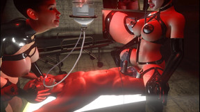 3D SFM VR, Huge Tits, Latex Mistress, Breast Feeding, Vacuum