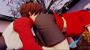 Sakura worshipping Karin'_s ass