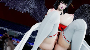 BLACKED: DOA Nyotengu as Shy Kimono Girl - Dildo & BBC Fuck Hard in Pubic Street 3D Hentai HD Porn