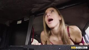 Big Boobed Hottie Nathaly Cherie fucks 1 very lucky taxi driver