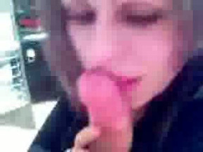 Shy Bulgarian girlfriend obediently blows my prick on cam
