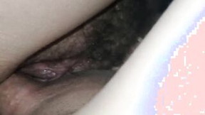 Close up bushy vagina jizzed....Always a jizzed!
