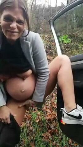 French pregnant exhibitionist