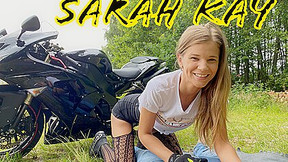 Sarah Kay And Sara Kay In Beautiful Motorcyclist - Pornstar Outdoor Sex