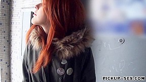 Redhead Czech girl screwed up and facialed for money
