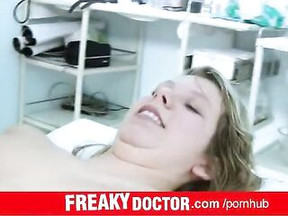 Czech amateur blond Candie gyno doctor treatment