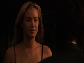 Kristanna Loken showing some nice cleavage in a low-cut