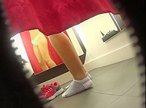 hot blonde changing room