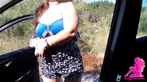 On the way to the nudist beach I change my clothes