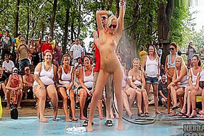 Festival Girls Getting Full Naked And Showing Pussy In Over The Top Wet Tshir