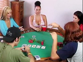 Swingers play poker card game