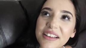 Dark Hair Hispanic Teenie Stepsister Becky Sins Boned By Gigantic Cock Stepbrother While She Plays Sex Tape Games point of view