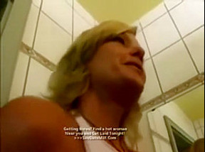 german milf fucking with a stranger on the ladies toilet