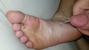 sole cumshot compilation barefoot