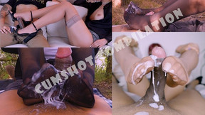 Cumshot Compilation Volume 3 - More Nylon Cum Creaming (Pantyhose Footjobs 4 - 6) Close-Ups,Slow-Mos
