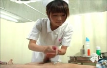 Asian chicks giving hot handjobs