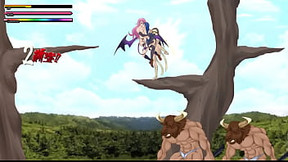Warrior girl hentai having sex with man monsters in Eroseka ryona act xxx game