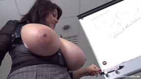 Milena Velba, teacher with giant tits