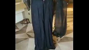 muslim rich lady riya black sari part 5