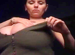 Milena Velba playing W/ her milky tits
