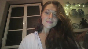 Cute busty webcam girl masturbating and blowing