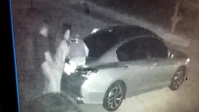 Mexican Milf Gets Fucked In Driveway On Security Camera