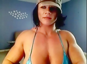 Sexy woman muscle woman