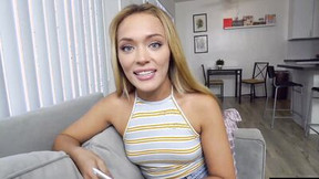 POV lovemaking with a beautiful PAWG blonde who loves being naughty