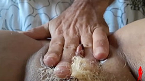 shaving with fingers in my pussy