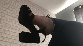 Oops, my heel fell off. But you donât mind do you?