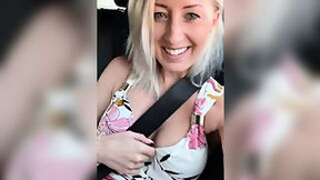 OMG! Secretly Fingered in the Taxi to Orgasm