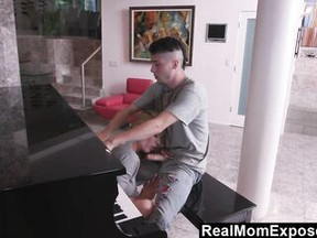RealMomExposed - Concupiscent Stepson Gets Mama Rachel Cavalli To Bang Him During His Piano Practice
