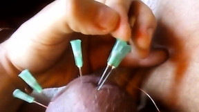 CBT hook piercing penis penis torture