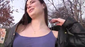 POV slutty chick was asked for a quick public blowjob by a stranger