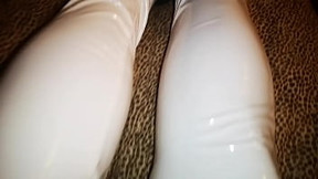 Misspap Shiny Latex Leather Pvc Vinyl Rubber Pants Leggings Trousers