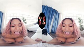 Vrlatina - Huge Tits Hispanic Ride Cummed VR