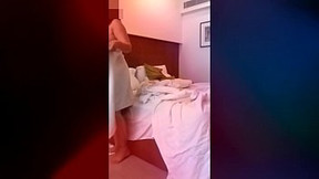 Delhi Hotwife Ada teasing hotel room service guy open nude.