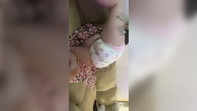 Hidden Diaper bimbos Fills Diaper and has Screaming Orgasm