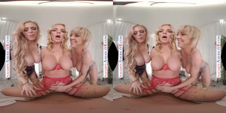 Fake Tits in POV VR - Casca Akashova, Dee Williams, and Rachael Cavalli undress only for your eyes