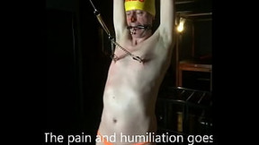 EXCRUCIATING HUMILIATION OF TINY COCK DUMBASS LOSER IN PAINFUL NIPPLE BONDAGE