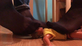 Ken Doll Socks Sniff In Flats And Black Toe Reinforcement Socks Trailer