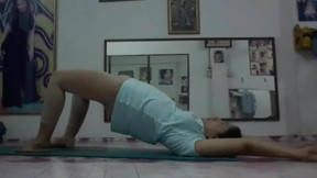 My step mom tight spandex yoga pant