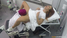 Redhead Susy Gala is seduced by horny gynecologist