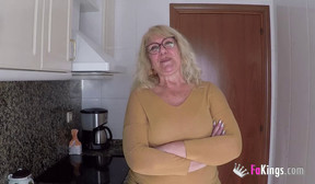 Spanish Granny knows how to handle a young cock