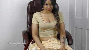 Juicy indian Bhabhi Horny Lily in sexy sari