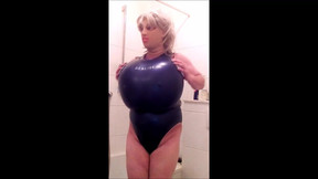 Breast expansion dark blue Realise Swimsuite