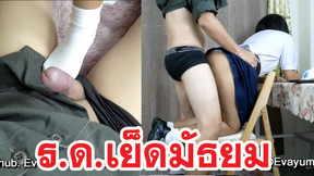 ?????????????????? ??.????????????????? Fuck Sock & Creampie Thai Student Sex Feet Sock
