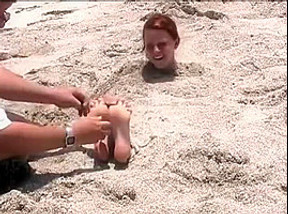 beach burial tickle torture