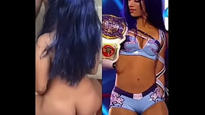 WWE Sasha Banks sucking cock to get a championship